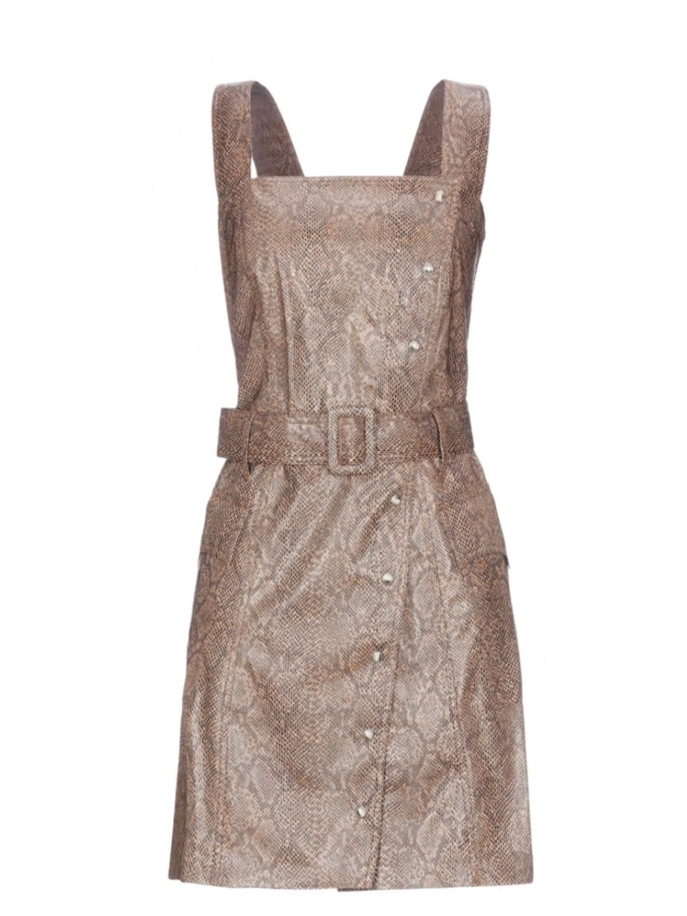 EUC Nanushka Lorena Vegan Leather Snake Print Mini Dress size XS
